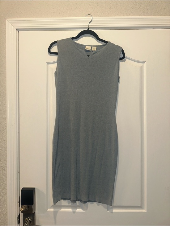 Merona Dresses & Skirts - Merona Sleeveless V-Notch Knit Mini Dress in Light blue size Large
